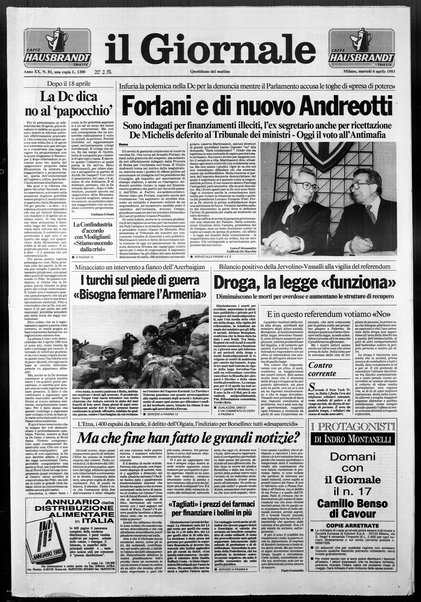 Il giornale : quotidiano del mattino